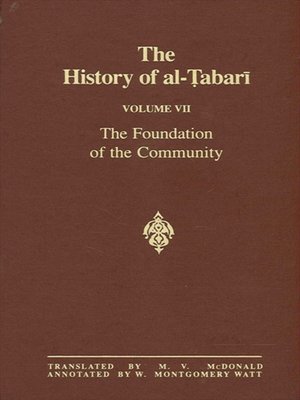 cover image of The History of al-Tabari Volume 7